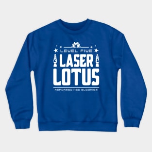 Laser Lotus Pure White Option Crewneck Sweatshirt